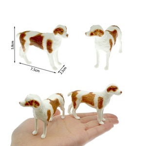 Figuras de Perros de Plástico en Miniatura al por Mayor, Juguetes de Simulación de Cachorros para Niños, Juguetes para Casa de Juegos y Contenedores de Premios - Product Image 1