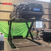 AA4C Lift Parkir Mobil Gunting Parkir Mobil Lift 2.0T 2M Peralatan Garasi Tinggi Kendaraan Hoist