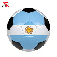 Ballon de football personnalisé en gros, taille 5 et 4, pour entraînement amateur, avec drapeaux du Canada, des États-Unis, du Mexique, d'Haïti et d'Argentine