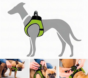 Neoprene Mesh Set Padded Strap <strong>Leads</strong> <strong>Dog</strong> Harness Vest <strong>Collar</strong> Set With Reflective Piping <strong>for</strong> <strong>Dogs</strong> - Product Image 4