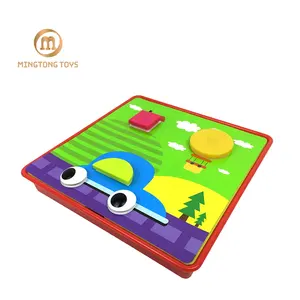 Educativi per bambini pulsante di arte di corrispondenza dei colori di apprendimento giocattoli gioco da tavolo mosaico fungo del chiodo di puzzle