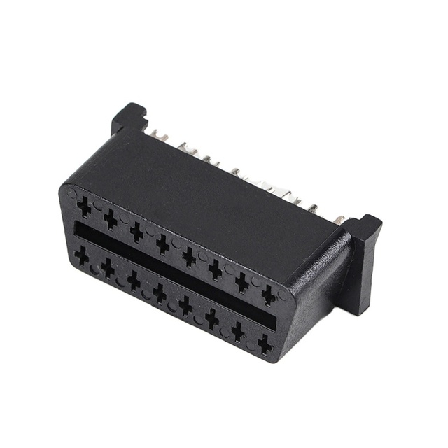 Hot Sale Automotive OBD2 OBDII Female Connector 8 16Pin Extension Plug Connector Accessories