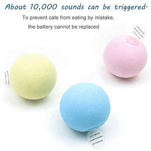 Pelota de juguetes interactivos para perros y gatos con gatillo inteligente, juguetes de sonido de animales reales para gatos, pelota de juguete para gatos de hierba gatera - Product Image 5