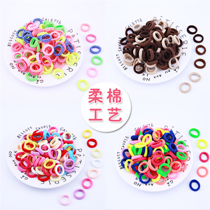100 pièces pour enfant, petits bandeaux colorés en Nylon élastique, chouchou pour bébé fille - Product Image 1