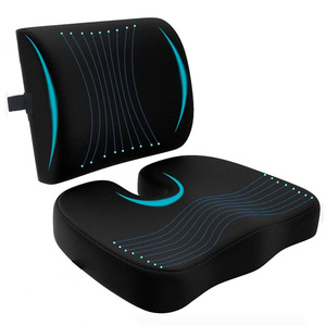 Oreiller de soutien dorsal ergonomique avec sangle réglable en mousse à mémoire de forme <span class=keywords><strong>coussin</strong></span> <span class=keywords><strong>lombaire</strong></span> de bureau à domicile pour siège de voiture et chaise - Product Image 5