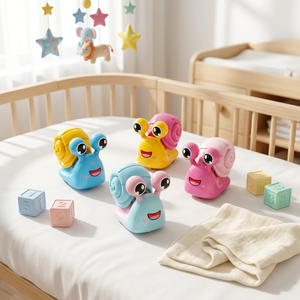 Cute Snail Walking Cartoon Press Friction <b>Toy</b> Plastic Slow Motion <b>Bug</b> <b>Toy</b> for Kids Ages 2-4 - Product Image 6