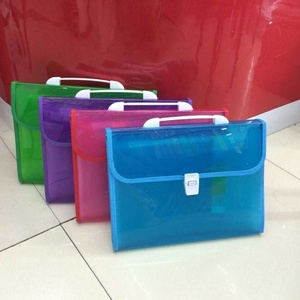 Bìa Đựng Hồ Sơ Mở Rộng Màu Kẹo Trong Suốt Bằng Nhựa A4 Có Tay Cầm - Product Image 4