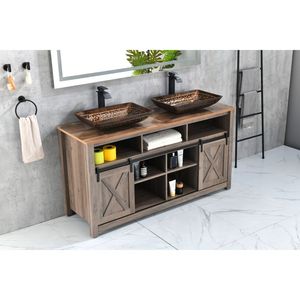DB 60 In. W X 36 In. H Frameless LED Single Bathroom Vanity <b>Mirror</b> Polished <b>Crystal</b> Bathroom Vanity LED Only Pickup - Product Image 4