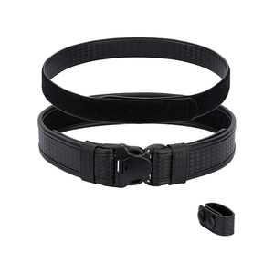 Ceinture en cuir de haute qualité pour homme, personnalisable par le fabricant, avec boucle carrée à verrouillage automatique tressée, respirante, pour tenue formelle ou décontractée, avec logo personnalisé - Product Image 1