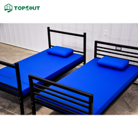 Lit superposé en acier robuste TOPOHUT pour dortoir universitaire, dortoirs du personnel, casernes et projets de camps de travailleurs