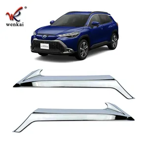 Cubierta de rejilla delantera de ABS cromado para Toyota Corolla, accesorios de coche