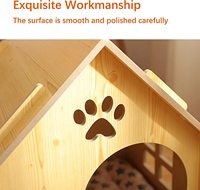 Maison pour chat d'extérieur de luxe en bois de haute qualité, faite à la main, très vendue, avec véranda