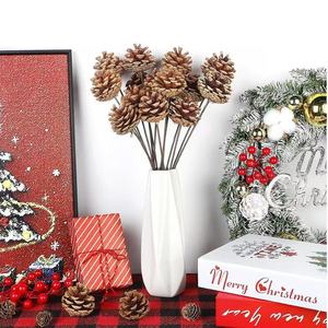 Ramas <span class=keywords><strong>de</strong></span> Piñas <span class=keywords><strong>de</strong></span> Pino Naturales al por Mayor, Paquete a Granel, Adornos Navideños para Envolver Regalos, Decoración y Manualidades - Product Image 4