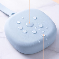 Étui de rangement pour sucette en silicone de qualité alimentaire, portable, anti-écrasement, étanche, lavable, avec cordon de transport
