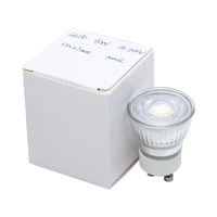 Spot LED compact en céramique et verre MR11 GU10 5W AC100-240V 2835SMD 470LM 3000K pour bureau et salon, COB en céramique et verre