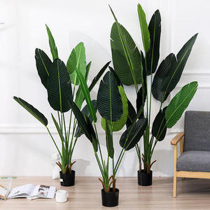 Plantas artificiales para decoración <span class=keywords><strong>del</strong></span> hogar, árbol de bonsái, macetas de plástico para jardín, paisajismo, plantas falsas modernas, Palma de interior - Product Image 3