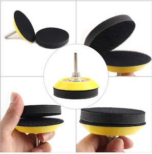 Almofada de interface de espuma macia de <span class=keywords><strong>3</strong></span> polegadas (75mm) almofada de polimento de esponja de gancho e laço de <span class=keywords><strong>3</strong></span> "", disco de lixa para mini lixadeira de ar orbital aleatória - Product Image 3