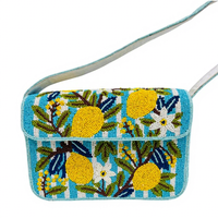 Cadeau élégant pour la Saint-Valentin, sac à main en soie brodée de haute qualité, design perlé complexe, motif floral artisanal