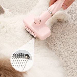 <span class=keywords><strong>Brosse</strong></span> de toilettage auto-nettoyante réutilisable pour <span class=keywords><strong>animaux</strong></span> de compagnie avec un bouton de dégagement pour éliminer les <span class=keywords><strong>poils</strong></span>. - Product Image 3