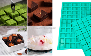 Foro 100 3cm piccola caramella quadrata in Silicone triangolo freno piccolo quadrato stampo di cioccolato - Product Image 5