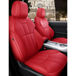 Xiangta luxe étanche personnalisé en cuir Nappa housse de siège de voiture ensemble noir pour Range Rover Sport Velar Discovery <span class=keywords><strong>Evoque</strong></span> - Product Image 5