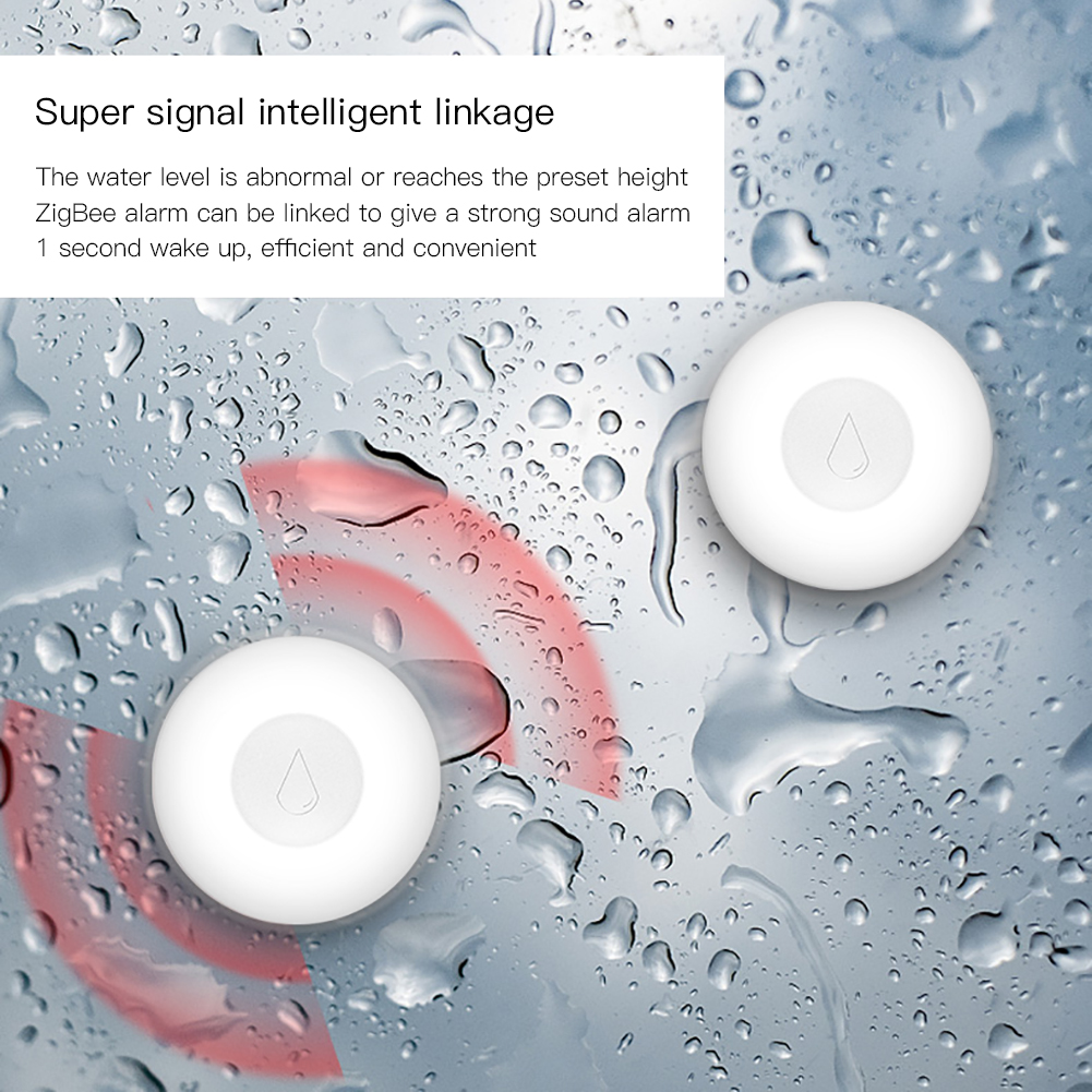 Super signal intelligent linkage The water level is abnormal or reaches the preset heightZigBee alarm can be linked to give a strong sound alarm1 second wake up, efhcient and convenient
