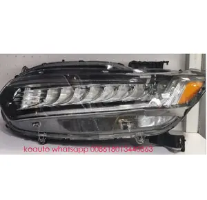 CZKOAUTO PHARE JOUR LUMIÈRE AVANT LAMPES POUR honda accord 2018 2019 2020 2021 USA