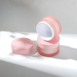 Fabricante de Tarros Cosméticos Redondos de Plástico Vacíos de 4g 15g 20g 30g 50g para Gel Constructor, Tarro de Gel UV Rosa con Tapa, Personalizado OEM/ODM - Product Image 2
