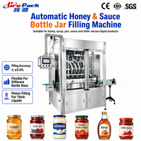Machine de remplissage de beurre de cacahuète à piston haute précision pour pâtes très visqueuses, sirop de dattes, miel