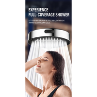 Pommeau de Douche Portable Économe en Eau - 5 Modes de Jet, Y Compris Jet Puissant, Buses Anti-Colmatage
