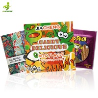 Sachets Mylar refermables personnalisés imprimés UV, mini-pochettes plates de 1g avec fermeture éclair, scellées sur 3 côtés, pour bonbons gélifiés