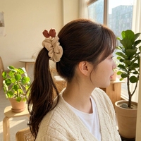 Aksesoris Rambut Wanita Ikat Rambut Bunga Tulip Gaya Warna Dapat Disesuaikan Kain Korea Imut Manis Buatan Tangan Kasual Pesta