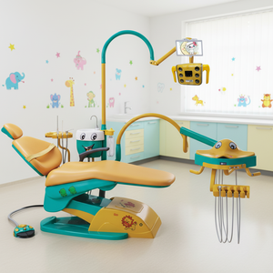 Silla Dental <span class=keywords><strong>El</strong></span>éctrica Pediátrica para Niños con Reproductor de Películas Animadas, Resistente, para Clínica Dental y Hospital Dental - Product Image 4
