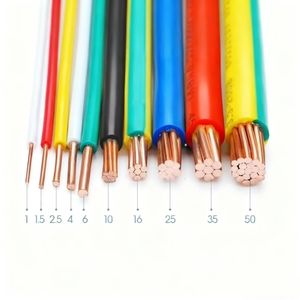 0.5毫米0.75毫米1.5mm ² 2.5mm ² 4mm ² 6mm ² 10mm ² 芯铜聚氯乙烯护套，用于住宅电线电缆建筑电线电缆300V 500V - Product Image 2