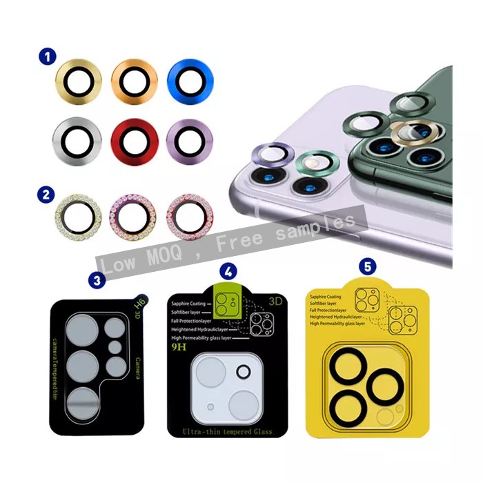 3D Camera Lens Glass Film, Screen Protector для iPhone 13, 11, 14, Pro Max, samsung Galaxy S22 Ultra