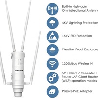 Punto de Acceso Exterior de Doble Banda Wavlink WN572HP3 AC1200, Extensor WiFi Exterior Wavlink WL-WN572HP3 de Alta Potencia 2.4GHz + 5GHz