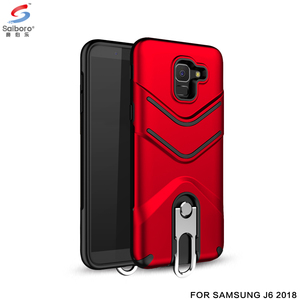 Saiboro al por mayor 2 en 1 Slim armadura kickstand <span class=keywords><strong>funda</strong></span> móvil <span class=keywords><strong>para</strong></span> <span class=keywords><strong>samsung</strong></span> galaxy <span class=keywords><strong>j6</strong></span> 2018 caso de la contraportada - Product Image 2