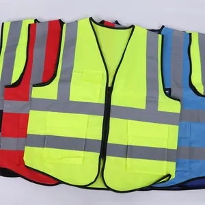 Customize logo outdoor protective work wear construction worker reflective road Security safety vest