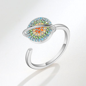 Bague rotative anti-stress en forme de trèfle à quatre feuilles, ajustable, pour l'anxiété - Product Image 6