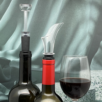 Verseur d'aérateur de vin classique et bouchon sous vide de vin, ensemble de bouchon de vin et économiseur de vin, ensemble de décanteur de vin moderne avec boîte de cadeaux