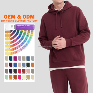 Wholesale Custom Hooded Unisex Oversized Cropped Drawstring Pullover Hoodie Pocket Anti-Pilling Breathable High Quality Blank - Product Image 1