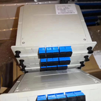 1x2 1x4 1x8 1x16 1x32 Singlemode SC/UPC PLC Splitter Kabel Serat Optik Indoor 2-16 Jalur 70/30 Split FTTH Pigtail Weiting 5-Tahun