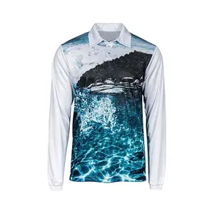 Latest Design Quick Dry UPF 50 Sun Protection Sublimation Fishing Wear