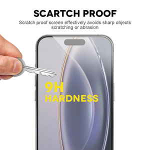 Loại Bỏ Bụi 9H 2.5D Rõ Ràng Tempered Glass Với Công Cụ Liên Kết Dễ Dàng Cài Đặt Điện Thoại Bảo Vệ Màn Hình Cho iPhone 16 15 14 13 Pro Max - Product Image 3