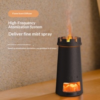 Nouvel Arrivage Diffuseur d'Arômes Phare Ultrasonique, Humidificateur Sept Couleurs, Lampe d'Ambiance de Bureau Style Flamme pour la Maison