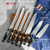 Couteau japonais professionnel tranchant fait à la main Ensembles de couteaux de chef Santoku Gyuto Yanagiba Saumon Sushi Sakimura Sashimi Couteaux