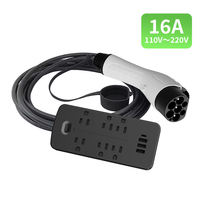 Nuevo Cable de Alimentación de Rescate para Apagones y Emergencias, con Enchufe Americano GB/T V2L, Protección contra Sobrecalentamiento y Corte Automático, 5M, TPU, Color Negro