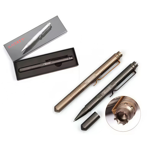 Multi-function Portable Aluminum Alloy EDC Pen Emergency Outdoor Survival Tool for Camping Climbing & Writing