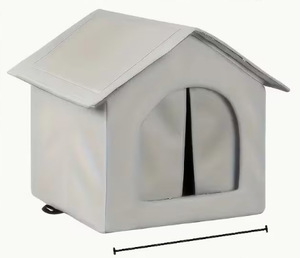 Casa para Gatos Callejeros, Impermeable, Resistente a la Lluvia, Resistente al Frío, Cálida para Invierno, Tienda de Campaña de Gran Espacio para Mascotas - Product Image 6