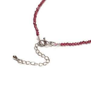 YMJ gökkuşağı taş Garnet Lapis Apatite Opal taş boncuk zincir halhal 2mm temizle kuvars kristal top kadınlar için boncuklu halhal - Product Image 3